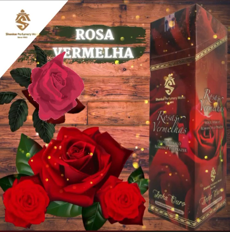 rosa vermelha incense sticks